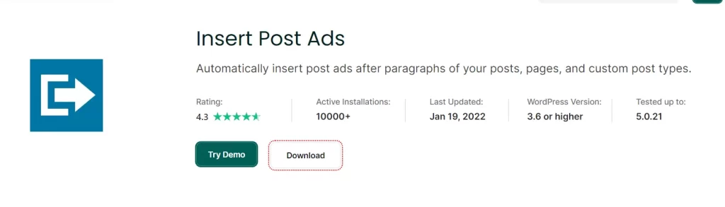 insert ad post