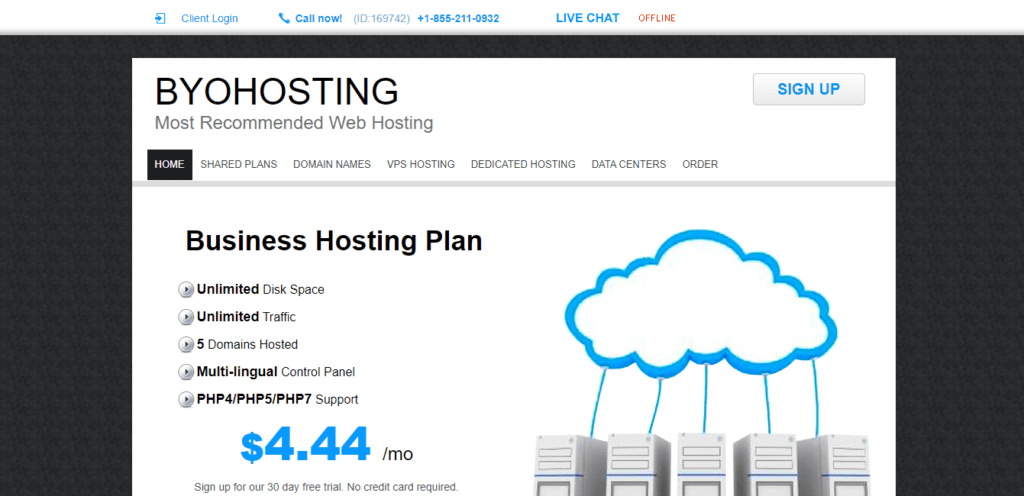 byohosting web hosting