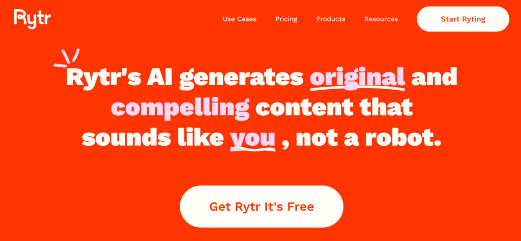 rytr ai content generator tools