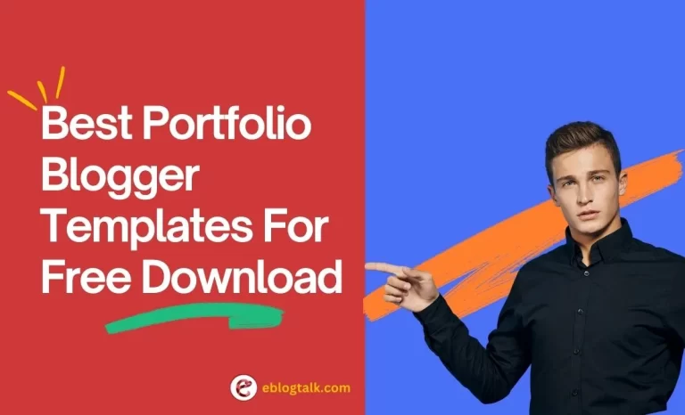 Best Portfolio Blogger Templates