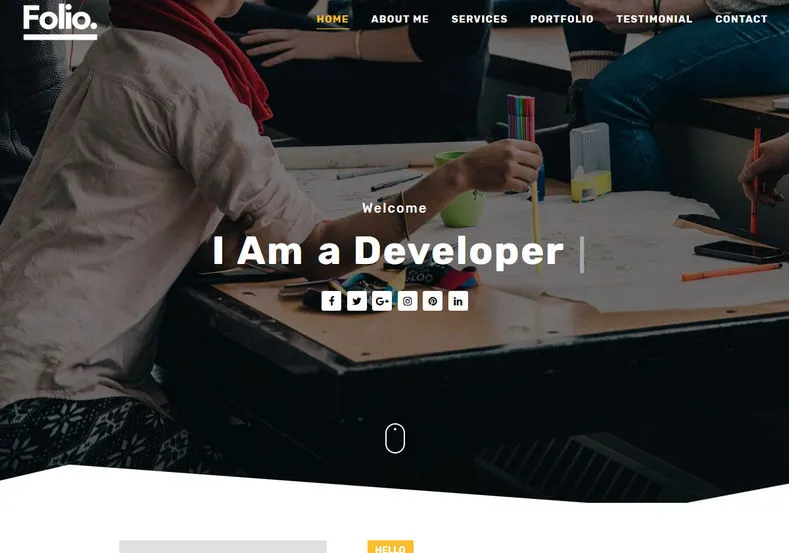 Folio Blogger Template