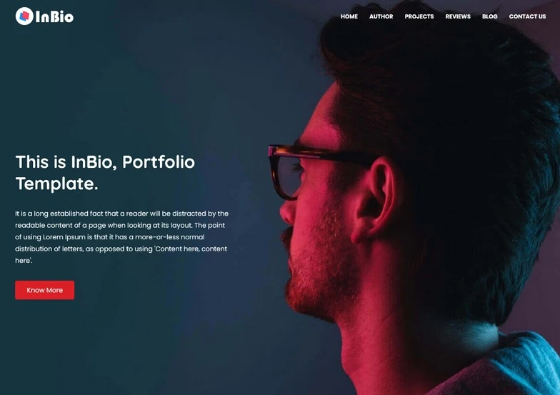 InBio Blogger Template