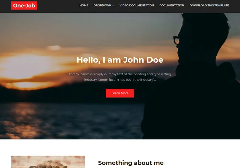 OneJob Blogger Template