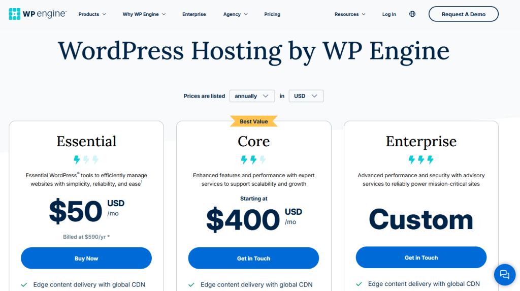 WP Engine Pricing