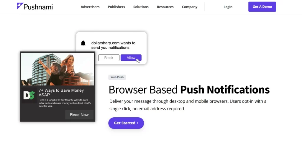 pushnami wordpress push notification plugin