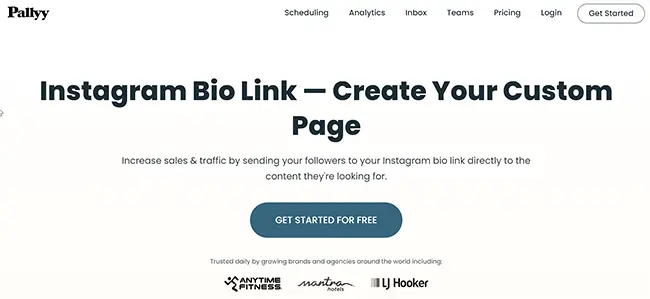 Pallyy-Bio-Link-Homepage