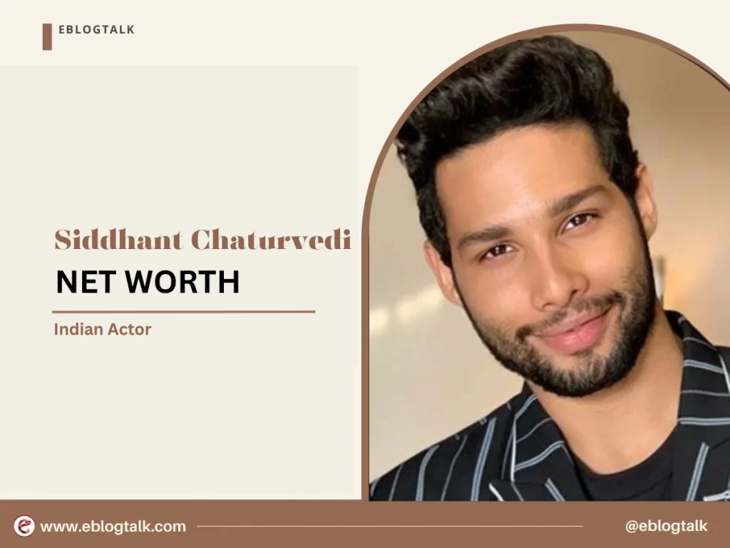 Siddhant Chaturvedi net worth